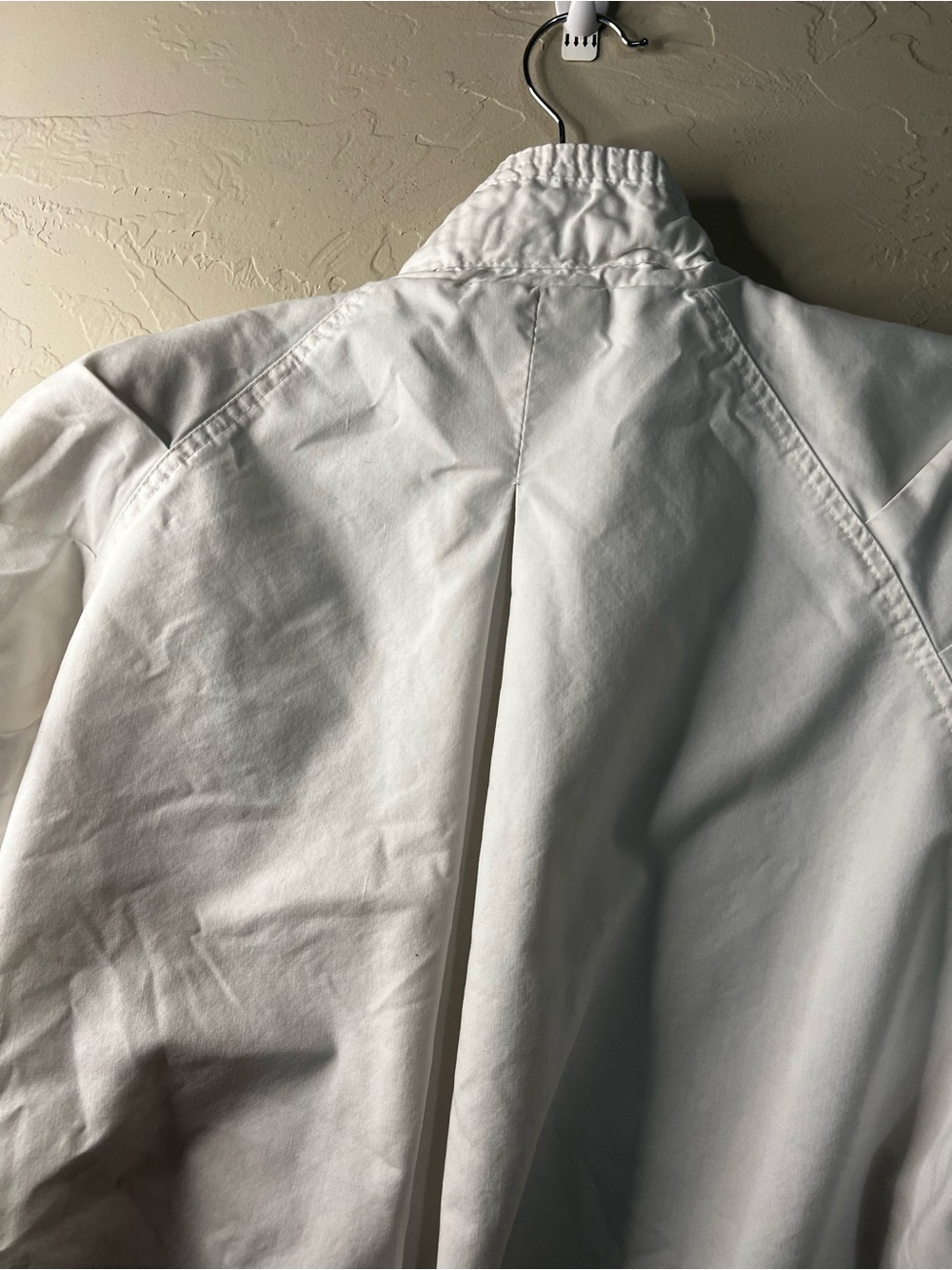 Andy Johns Vintage 80s White Reversible Windbreaker Bomber Jacket - Picture 7 of 10